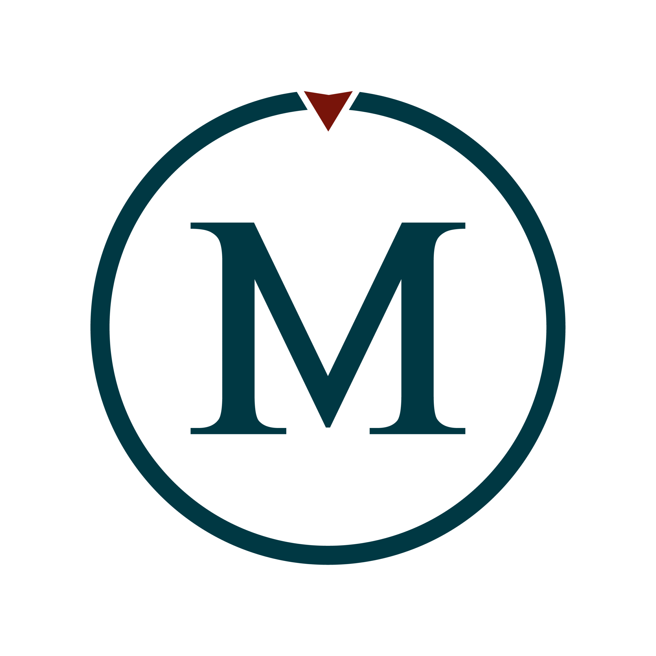 Logo en blanco de la marca M Capture and Lines